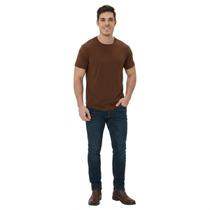 T-shirt à col rond pour homme, manches courtes, coupe classique, respirant, décontracté, matière personnalisée, jersey personnalisé - Product Image 1