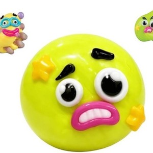 Bestart Cute Expression Squishy Toys Soft TPR Stress Relief <b>Balls</b> Kawaii <b>Squeeze</b> Fidget Toy for Kids Slow Rising Soft Creamy - Product Image 6