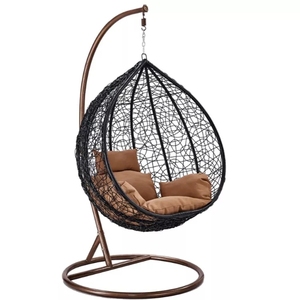 Muebles de exterior para ocio, <span class=keywords><strong>hamaca</strong></span> colgante de mimbre para jardín, columpio para patio, silla de huevo - Product Image 2