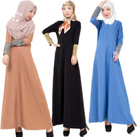 Women's Rhinestone Sleeve Cuff Turkey Long Dress
