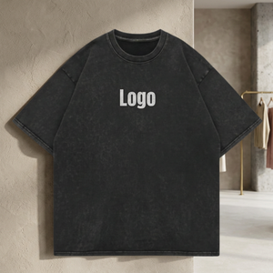 T-shirt oversize délavé à l'acide 230 g/m² en coton peigné 20, personnalisé, style vintage, Thaïlande - Product Image 5