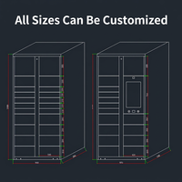Casier intelligent personnalisé pour colis, armoire de rangement électronique pour la collecte express, pour la communauté, l'école, le bureau