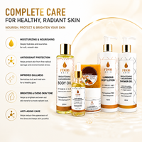 Ensemble de Soins Visage Végétaliens Éclaircissants Vitamine C Acide Kojique Niacinamide Crème & Huile Savon Gel Anti-Âge Fabrication OEM Personnalisée