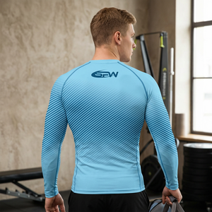 เสื้อรัดรูปสำหรับฝึกซ้อมสำหรับผู้ใหญ่แบบยูนิเซ็กซ์ น้ำหนักเบา ระบายอากาศได้ดี 220 กรัม ผ้าสแปนเด็กซ์/โพลีเอสเตอร์ไร้ตะเข็บ สำหรับกีฬาและศิลปะการต่อสู้ - Product Image 2