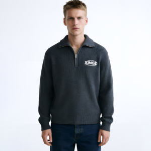 Suéter de Punto Personalizado para Hombre, de Invierno, Transpirable, Mezcla de Lana/Cachemira, con Logotipo Bordado, Grosor Estándar, Estilo Casual - Product Image 1