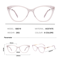 Gafas Ópticas de Acetato con Diseño Moderno y Personalizable, Monturas de Aro Completo Duraderas para Uso Diario, OEM/ODM