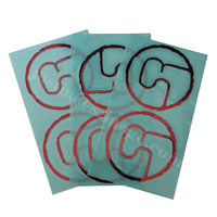 Conception libre faite sur commande de logo autocollant nickel étiquette signe électroformage nickel en métal logo plaques avec 3m adhésif transparent