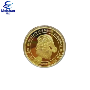 Costume de Noël classique Meishan Père Noël rouge et blanc avec barbe blanche et bordure moelleuse, sac cadeau inclus, badge de collection pour les fêtes - Product Image 1