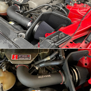 Kit de tuyau d'admission d'air froid de Modification de voiture Turbo pour <span class=keywords><strong>Ford</strong></span> <span class=keywords><strong>Mustang</strong></span> <span class=keywords><strong>GT</strong></span> 5.0L V8 gaz <span class=keywords><strong>2015</strong></span>-2022 avec tube d'admission de filtre à Air à haut débit - Product Image 4