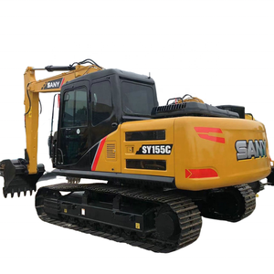 Alta calidad usada SANY SY155C 15Ton Excavadora hidráulica sobre orugas SY155CPRO SY155 SY155H SY155W excavadora de segunda mano excavadora grande - Product Image 1
