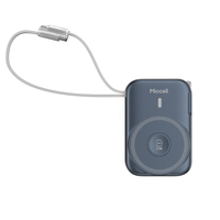Miccell - Baterías Portátiles de 35 W y 10000 mAh, 3 en 1, con Salida de CA, Soporte y Cable de Carga para iPhone de 20 W