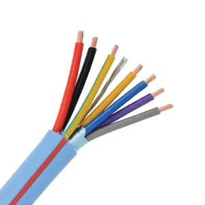 Instrumen Kabel Kabel Tahan Api Kabel IEC 60331-21 300/500V LSHF Abu-abu PE PVC Selubung 1.5 2.5 CU/XLPE/IS/OS/SCA/PVC