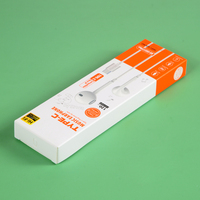 Carpeta de Cartón Plegable Personalizada con Impresión UV, Hecha con Materiales Reciclados, para Auriculares, Accesorios Electrónicos de Comercio Electrónico, 3 en 1, Envío Rápido