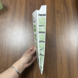 Custom Logo Greaseproof Aluminum Foil Lined Kraft Paper <b>Bag</b> for <b>Roast</b> Chicken BBQ Fried Food Takeaway Packaging - Product Image 5