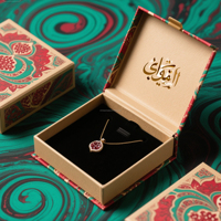 Boîte à bijoux de luxe avec logo personnalisé, avec conception d'emballage, coffret cadeau pour collier, bague, ensemble de bijoux