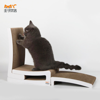Planche à gratter pour chat en forme de L grattoir à chat détachable pour chats griffe de meulage jouet d'escalade fournitures de meubles pour animaux de compagnie