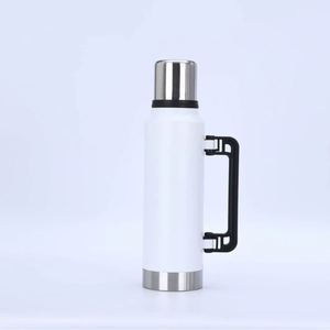 Bouteille d'eau isotherme à grande capacité en acier inoxydable avec poignée pliable pour les voyages en plein air - Product Image 5