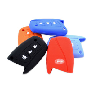 Funda de silicona para llave de coche Hyundai, accesorio de protección para modelo IX45 Azera Santa Fe 2013 - Product Image 5