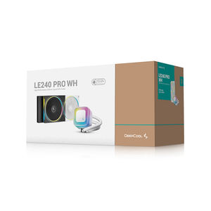 Nouveau LE240 PRO WH & BK Deepcool ARGB 240 refroidisseur d'eau Performance améliorée tête de pompe givrée entrée de gamme excellent refroidissement du processeur - Product Image 1