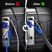 Directo de Fábrica Ningbo Accesorios para el Consumidor: Protector de Cables Trenzado Autoenrollable para Gestión de Cables y Protección de Hilos