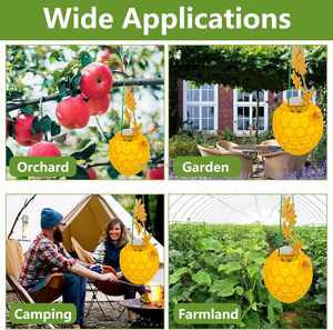 Chingyoo ong bắp cày Bẫy Treo ngoài trời, ong bắt bẫy, dính ruồi bọ côn trùng răn đe kẻ giết người 2 gói - Product Image 6