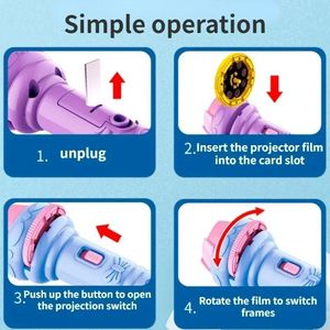 Linterna Proyector para Niños, Lámpara de Cuentos para Dormir, Juguete Educativo Temprano, Regalo de Navidad, Juguete Luminoso - Product Image 5