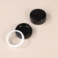 Synkemi 2*5g Wadah Kosmetik Gel Polish Hitam Kosong, Tempat Lem Padat Dengan Berbagai Warna