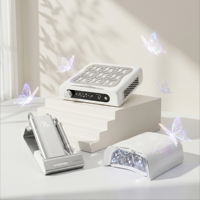 Kit d'outils de salon de manucure professionnel tout-en-un, kit de manucure électrique rechargeable avec lampe UV, perceuse et collecteur de poussière