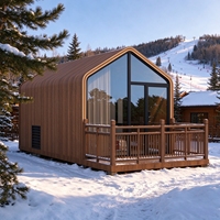 Maison modulaire préfabriquée à construction rapide, maison conteneur verte pour habitation