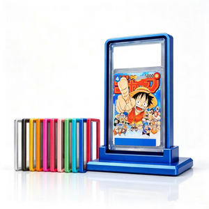 Vente en gros <span class=keywords><strong>de</strong></span> nouveaux étuis <span class=keywords><strong>de</strong></span> protection pour cartes <span class=keywords><strong>de</strong></span> visite en métal à fermeture magnétique multicolores avec support d'affichage en aluminium - Product Image 1