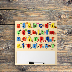 2025 venta al por mayor nuevo diseño Montessori rompecabezas de dibujos animados de madera juego de mesa juguetes educativos para niños en minúsculas vietnamitas - Product Image 1