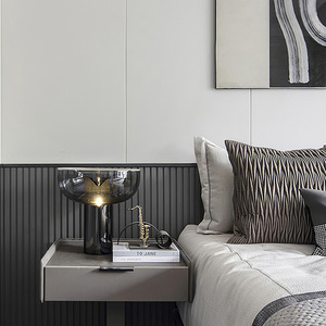 Nuevo diseño, decoración de cabecera de dormitorio, lámpara de mesa geométrica, lámpara de mesa <span class=keywords><strong>Led</strong></span> moderna para dormitorio de Hotel - Product Image 2