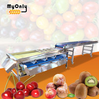 Mijn volautomatische sorteermachine voor tomaten, blauwe bessen, fruit, avocado's, mango's, olijven en appels op maat en kwaliteit.