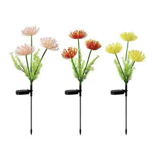 Lámpara <span class=keywords><strong>Solar</strong></span> LED para Jardín con Forma de Lirio Araña Rojo, de Acero Inoxidable IP65, para Decoración de Patio y Césped - Product Image 5