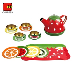 Jeu <span class=keywords><strong>de</strong></span> rôle <span class=keywords><strong>de</strong></span> <span class=keywords><strong>cuisine</strong></span>, jeu <span class=keywords><strong>de</strong></span> thé en métal étamé, jouet sûr pour les enfants, jouets pour enfants, jeu <span class=keywords><strong>de</strong></span> thé - Product Image 2