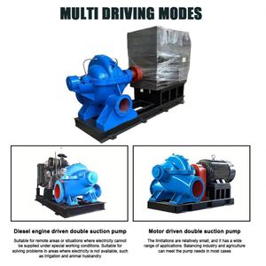 Pompe centrifuge électrique à corps divisé CZME de 12 pouces, monophasée, double aspiration, pour l'irrigation agricole - Product Image 4