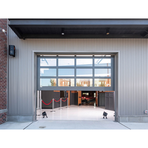 Porte <span class=keywords><strong>de</strong></span> <span class=keywords><strong>garage</strong></span> <span class=keywords><strong>automatique</strong></span> en aluminium et verre à vue panoramique moderne <span class=keywords><strong>de</strong></span> luxe au <span class=keywords><strong>prix</strong></span> <span class=keywords><strong>d</strong></span>'usine avec moteur - Product Image 3