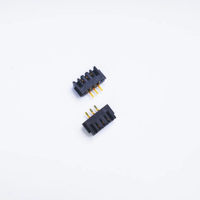 Conector Hembra DGDTE A24F de 2.0mm con Línea Central de 3 Pines (Negro) con Carcasa de Aleación de Cobre y Plástico para Placa PCB