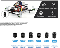 Bola Karet Anti Getaran untuk Pengontrol Penerbangan F4 F7, Bola Peredam Silikon RC untuk Dudukan Lunak Quadcopter Drone FPV