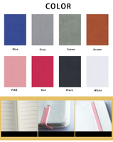 Carnet de notes en cuir PU relié rigide A5 de haute qualité, personnalisable, pour le bureau, avec fonction de rappel de mots-clés