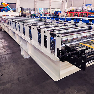 Machine de formage de tuiles de toit trapézoïdales automatiques Xinnuo CE, largeur d'alimentation de 1200 mm, entraînement par moteur à engrenages - Product Image 4