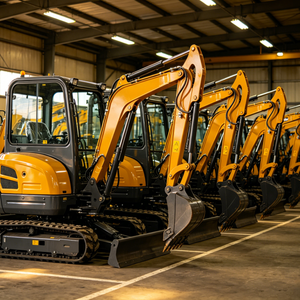 Mini-excavatrice sur chenilles en caoutchouc de 1 à 3,5 tonnes avec PLC et roulements pour moteur Stage V, cabine fermée, ROPS, FOPS, certifiée CE européenne - Product Image 4