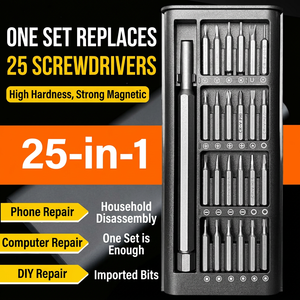 <b>Precision</b> <b>Screwdriver</b> <b>Set</b> For Mobile Phone Repair Chrome Vanadium Steel 25 In 1 Multi Tool Kit - Product Image 3