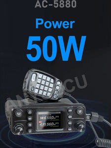 ANYSECU AC-5880 Radio Móvil para Vehículo, 50W de Alta Potencia, Banda Dual UV, Walkie Talkie con Panel Frontal Desmontable, para Uso en Exteriores y Conducción Autónoma L815 - Product Image 2