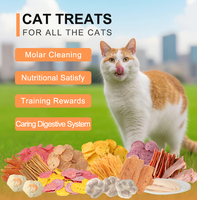 Friandises pour chats à marque privée, très vendues, en tranches de poulet et légumes, sèches et nutritives, aliments pour chats riches en protéines, friandises pour chats
