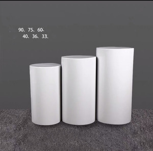 Juego de Soportes para Postres, Cilindros de Hierro Blancos Personalizados de 27-40 cm de Diámetro para Decoración Romántica de Bodas y Fiestas de Cumpleaños - Product Image 5