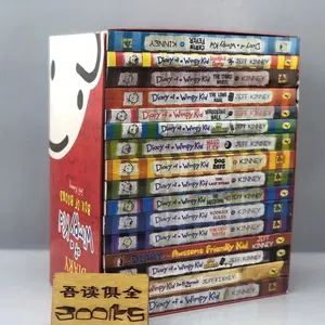 Perfect binding The diary of a wimpy kid set educational custom novel English learning books stock book wholesale
