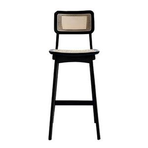 BILIDO Nuevo Taburete de Bar Moderno de Madera Maciza con Respaldo, Silla Alta para Isla de <span class=keywords><strong>Cocina</strong></span> - Product Image 5