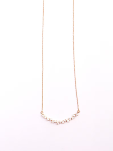 Collier minimaliste en or massif avec diamants certifiés IGI, bijou délicat et élégant, intemporel, pour femme - Product Image 4