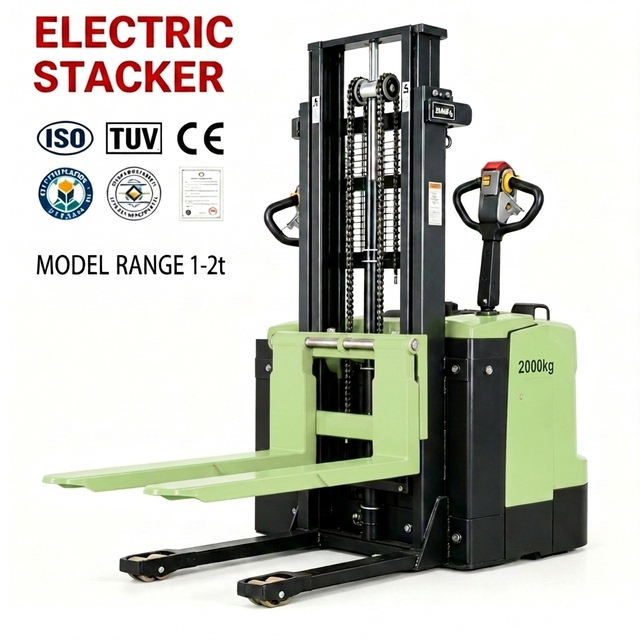 High Efficiency Energy Saving Heavy Duty Industrial CE Certified High Quality Management Electric Stacker